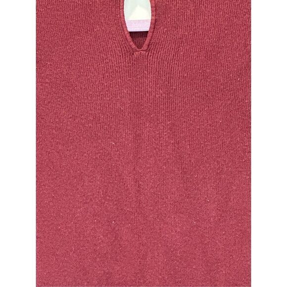 Apricot Burgundy Sweater Dress Size XS - Picture 6 of 8